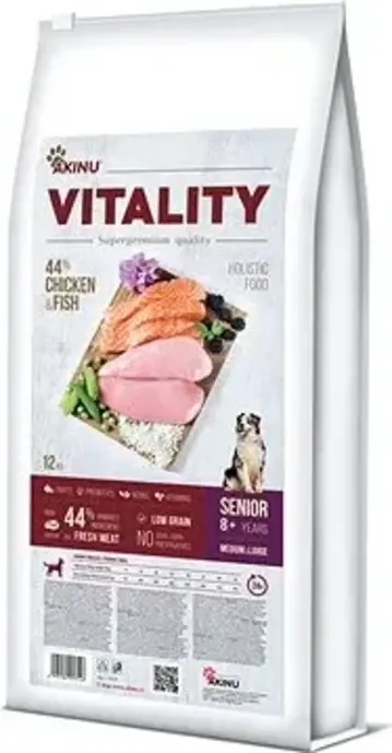Akinu Vitality Dog Senior Medium/Large Chicken & Fish 12 kg