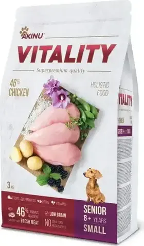 Akinu Vitality Dog Senior Small Chicken 3 kg