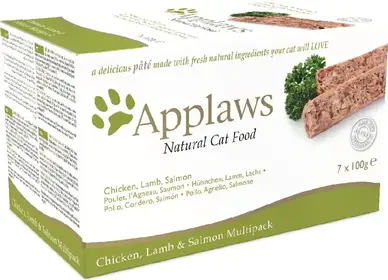 Applaws Cat Paté Turkey, Beef & Ocena Fish Multipack 7 x 100 g