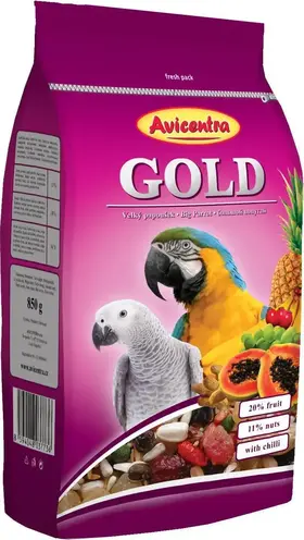 Avicentra Gold pro velké papoušky 850 g