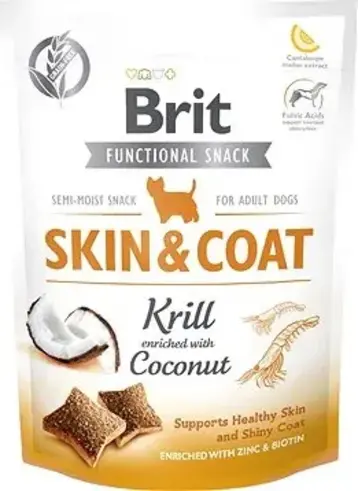Brit Care Dog Functional Snack Skin&Coat Krill 150 g