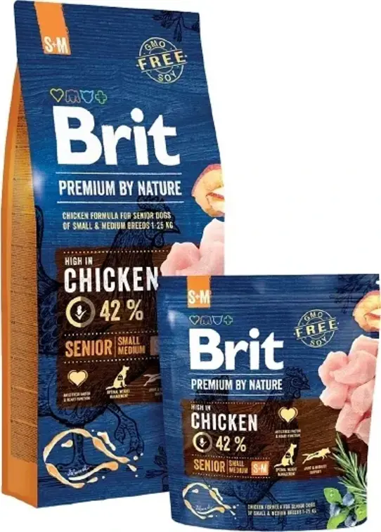 Brit Premium by Nature Senior S+M Chicken 15 kg