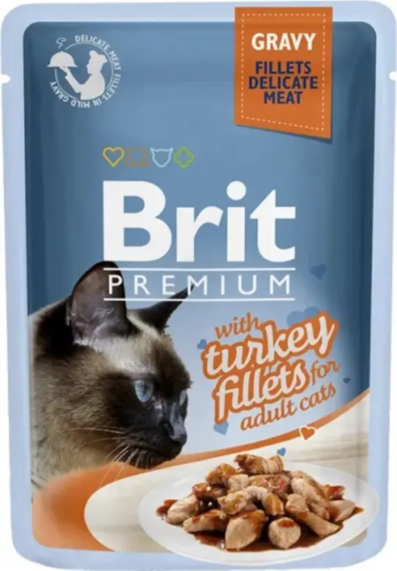 Brit Premium Fillets in Gravy with Turkey 85 g
