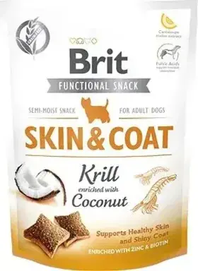 Brit Care Dog Functional Snack Skin&amp;Coat Krill 150 g