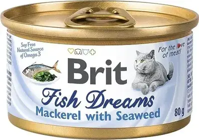 Brit Fish Dreams Mackerel & Seaweed 80g