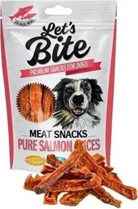 Brit Let’s Bite Meat Snacks - Pure Salmon Slices 80 g