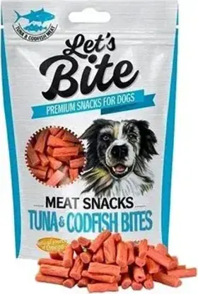 Brit Let’s Bite Meat Snacks - Tuna & Codfish Bites 80 g