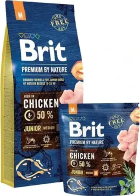 Brit Premium by Nature Junior M Chicken 15 kg