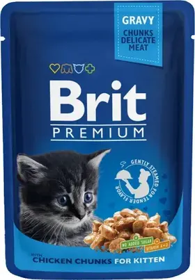Brit Premium Chicken Chunks for Kitten 100 g