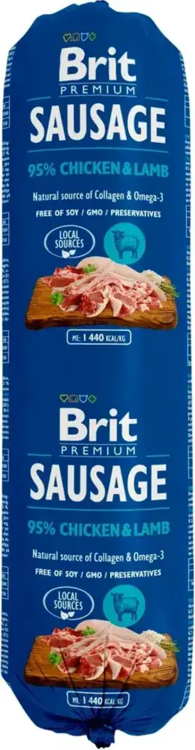 Brit Sausage Chicken & Lamb 12 x 800 g