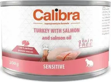 Calibra Cat Sensitive Turkey with Salmon and Salmon Oil 200 g