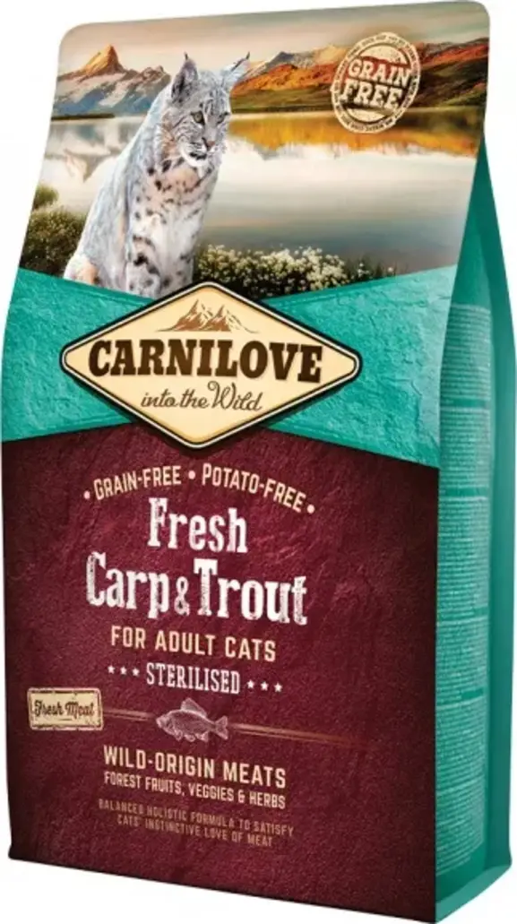 Carnilove Fresh Carp & Trout for Adult Cats Sterilised 2 kg