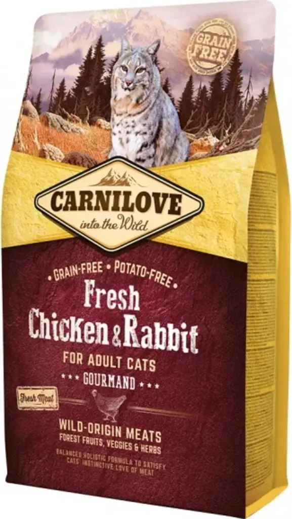 Carnilove Fresh Chicken & Rabbit for Adult Cats Gourmand 2 kg