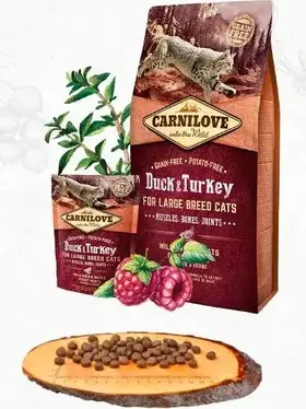 Carnilove Duck & Turkey for Large Breed Cats 400 g