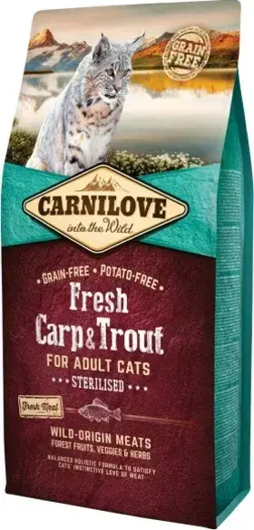 Carnilove Fresh Carp & Trout for Adult Cats Sterilised 6 kg
