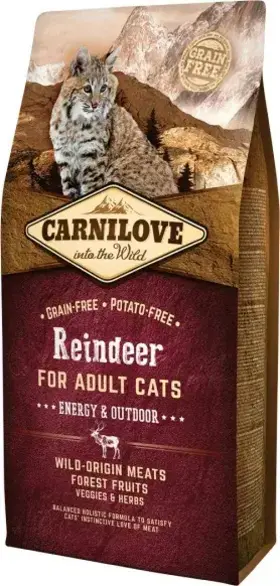 Carnilove Reindeer for Adult Cats Energy & Outdoor 6 kg