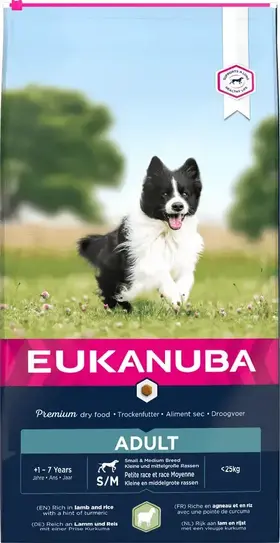 Eukanuba Adult Small & Medium Lamb 12 kg