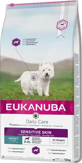 Eukanuba Daily Care Adult Sensitive Skin 12 kg