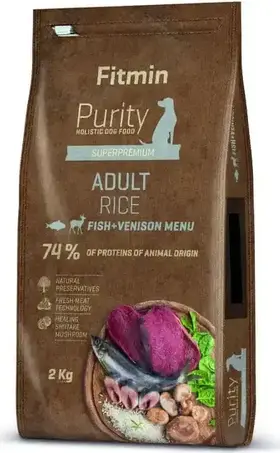 Fitmin Dog Purity Rice Adult Fish & Venison 2 kg