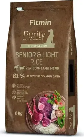 Fitmin Dog Purity Rice Senior & Light Venison & Lamb 2 kg