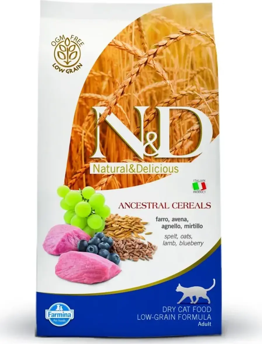 N&D Adult Cat Low Grain Lamb & Blueberry 1,5 kg