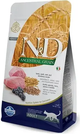 N&D Adult Cat Low Grain Lamb & Blueberry 5 kg