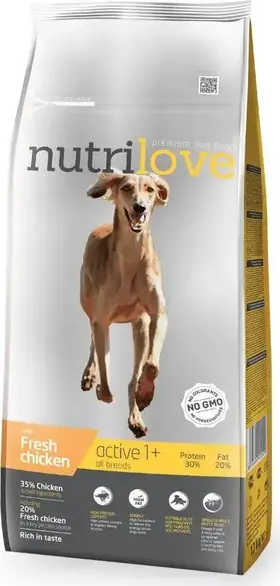 Nutrilove Dog Dry Active Fresh Chicken 3 kg