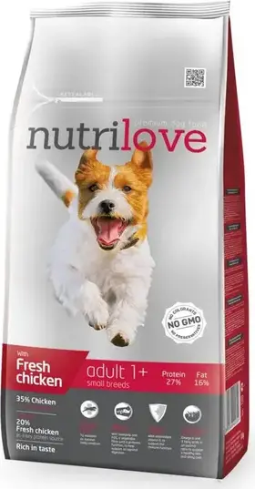 Nutrilove Dog Dry Adult Small Fresh Chicken 1,6 kg