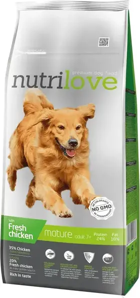 Nutrilove Dog Senior Fresh Chicken 12 kg