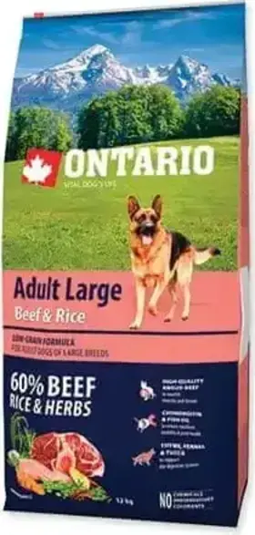 Ontario Adult Large Beef & Turkey 12 kg