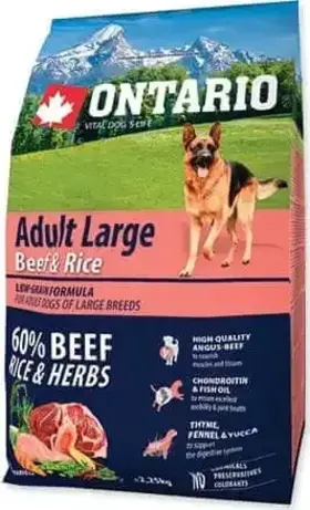 Ontario Adult Large Beef & Turkey 2,25 kg