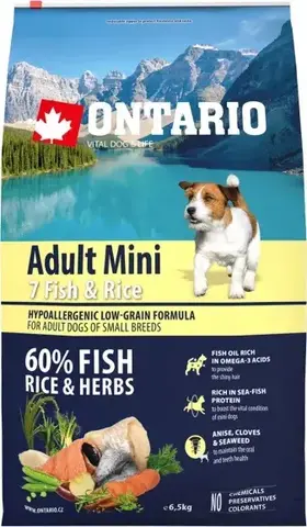 Ontario Adult Mini 7 Fish & Rice 6,5 kg