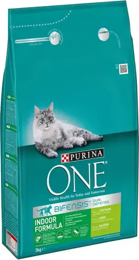 Purina One Indoor Formula Adult Cat Turkey 3 kg
