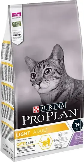 Purina Pro Plan Cat Light Adult Optilight Turkey 10 kg