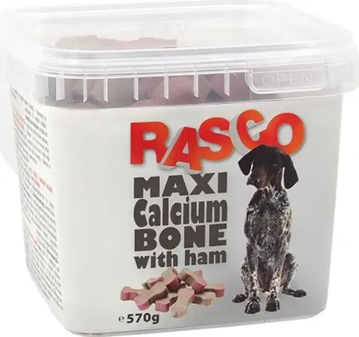 Rasco Maxi Calcium Bone with Ham pamlsky s vápníkem 570 g