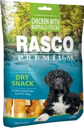 Rasco Premium bůvolí tyčinky obalené kuřecím masem 230 g