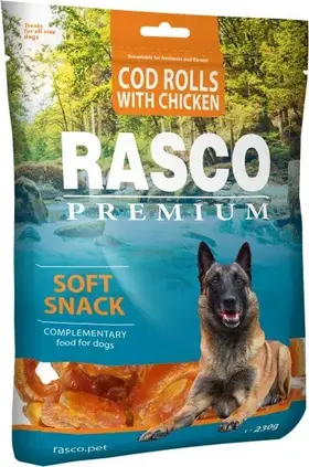 Rasco Premium tresčí rolky obalené kuřecím masem 230 g