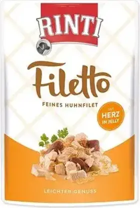 Rinti Filetto kuře + kuřecí srdce v želé 100 g