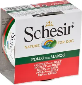 Schesir for Dog kuřecí + hovězí v želé 150 g