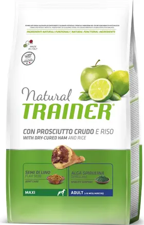 Trainer Natural Adult Maxi Dry-Cured Ham and Rice 12 kg