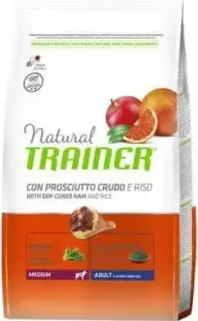 Trainer Natural Adult Medium Dry-Cured Ham and Rice 12 kg