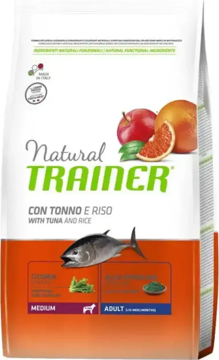 Trainer Natural Adult Medium Tuna and Rice 12 kg